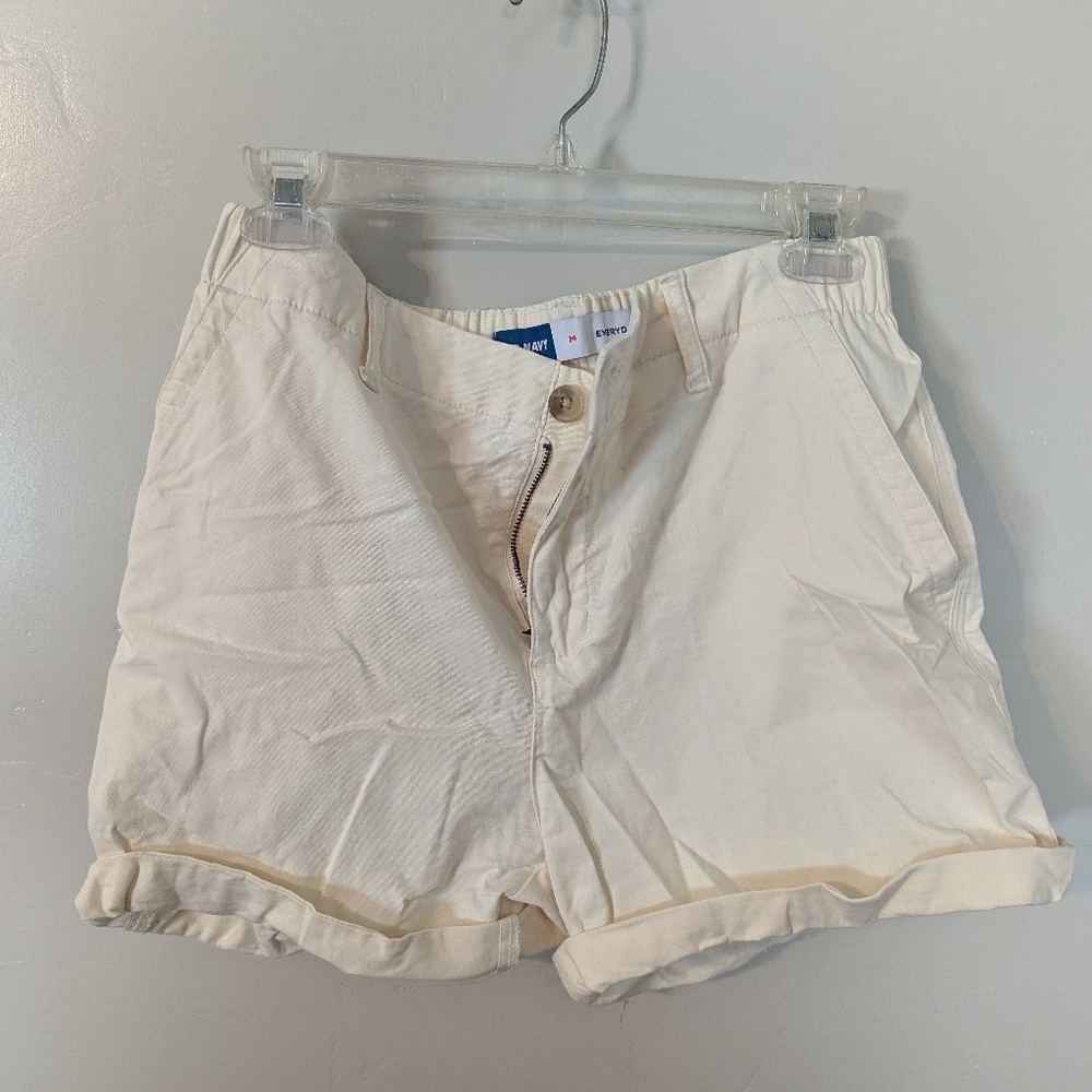 Cream colored Old Navy shorts